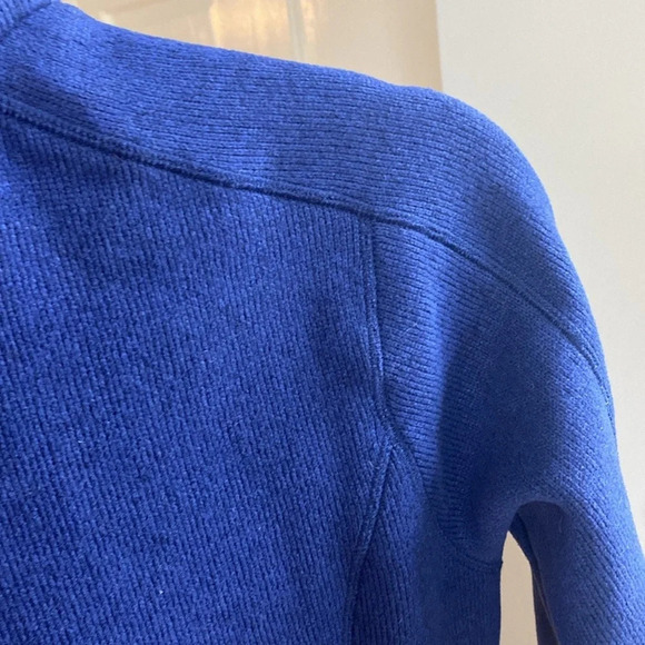 Patagonia Better Sweater Currant Blue Quarter Zip Jacket Coat Size Small Pullove - Picture 6 of 9